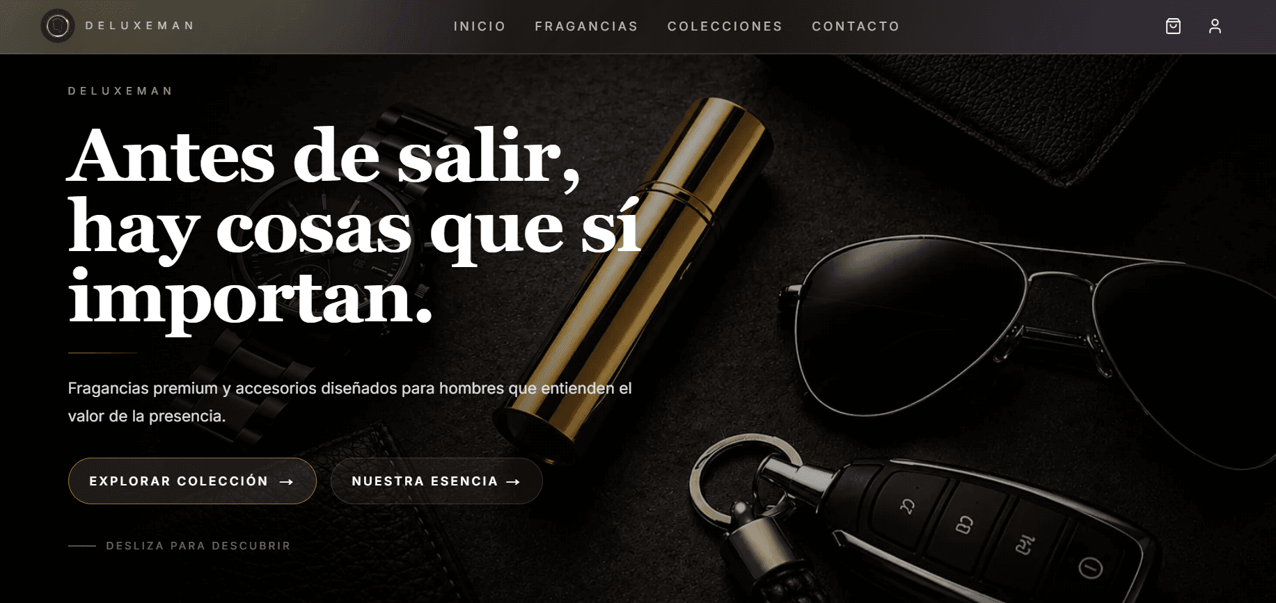 Vista de escritorio del proyecto Deluxe Man